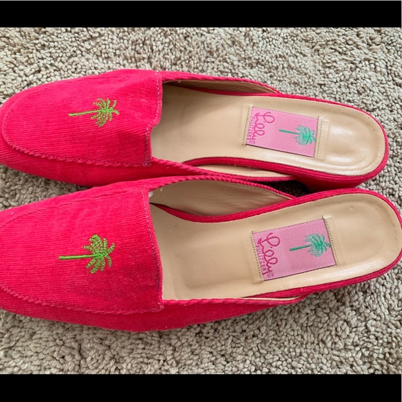 UEC Lilly Pulitzer Pink and Green Corduroy Slings - Picture 5 of 6